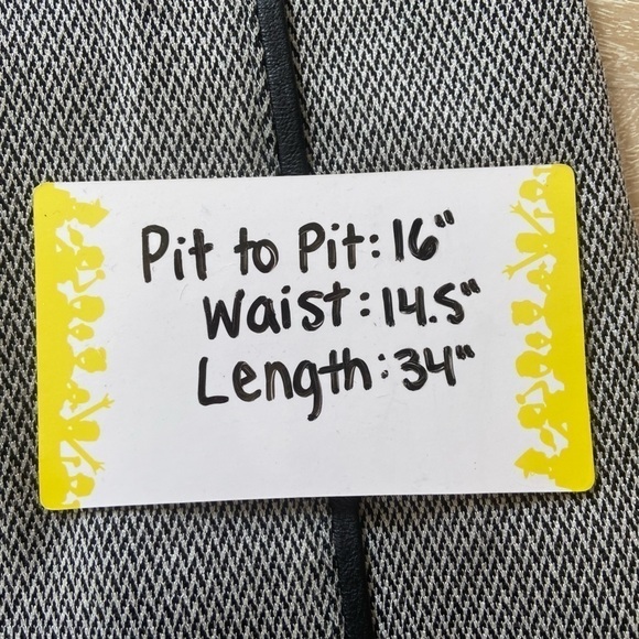 Theory Leather Black White Pattern Knit Calvino Elmore Sheath Dress Office Small - Picture 13 of 13